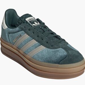 Adidas Gazelle GREEN Sneakers with Brown Sole